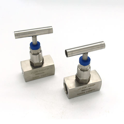 مزورة الصلب 1/2 "NPT 10000 Psi الهواء الفولاذ المقاوم للصدأ إبرة صمام إغلاق إبرة صمام