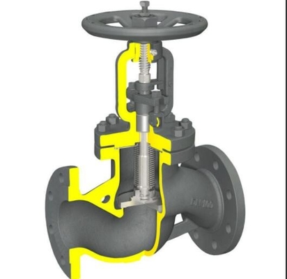 هوائي زاوية اغلاق صمام DN80 PN16 بار شفة نهاية DN15 ~ DN100 الحجم
