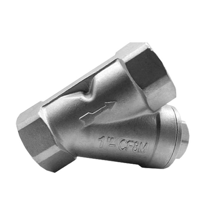 1/2--4&quot; CF8M الفولاذ المقاوم للصدأ النوع Y نسائية خيط سائل NPT BSPT PT BSP